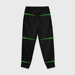 Брюки детские Color black green orange stripes, цвет: 3D-принт