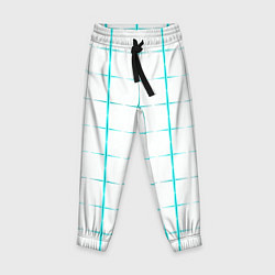 Детские брюки Color white light blue crosses