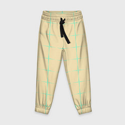 Детские брюки Color beige green crosses