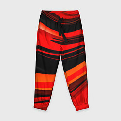 Детские брюки Красно-оранжевая абстракция