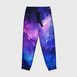 Брюки детские Космос неон, цвет: 3D-принт