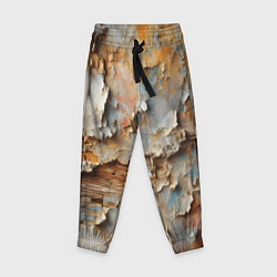 Брюки детские Старая штукатурка на стене - абстракция, цвет: 3D-принт