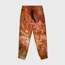 Брюки детские Абстракция - bright red, цвет: 3D-принт