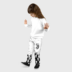 Брюки детские Ювентус краски люди, цвет: 3D-принт — фото 2
