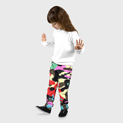 Брюки детские Яркий камуфляж, цвет: 3D-принт — фото 2