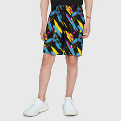 Шорты детские CMYK 80s, цвет: 3D-принт — фото 2