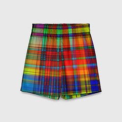 Шорты детские Радужная сетка, цвет: 3D-принт