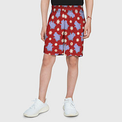 Шорты детские Белые мишки, цвет: 3D-принт — фото 2