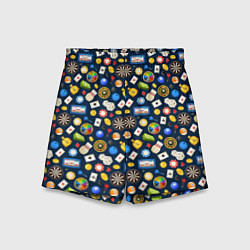 Шорты детские Разные Игры, цвет: 3D-принт
