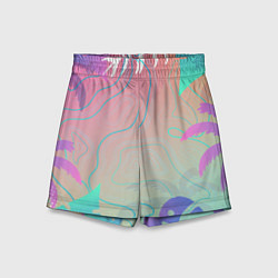 Шорты детские Palm-trees Тропики, цвет: 3D-принт