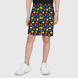 Шорты детские Новогодние Лампочки, цвет: 3D-принт — фото 2