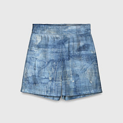 Шорты детские Джинсовые мазки, цвет: 3D-принт
