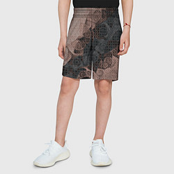 Шорты детские Коллекция Journey Шоколад 566-974 Дополнение, цвет: 3D-принт — фото 2
