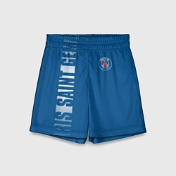 Шорты детские PSG PARIS SAINT GERMAIN WHITE LINE SPORT, цвет: 3D-принт