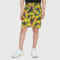 Шорты детские Бабочка Мёртвая голова!, цвет: 3D-принт — фото 2