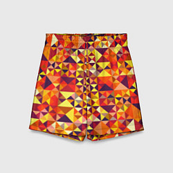 Шорты детские Камуфляж спортивный Призма - закат, цвет: 3D-принт