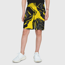 Шорты детские Абстракция Город, цвет: 3D-принт — фото 2