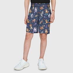 Шорты детские Морские Котики: Цветное, цвет: 3D-принт — фото 2