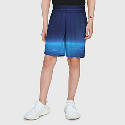 Шорты детские Планета вид из космоса, цвет: 3D-принт — фото 2
