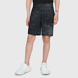 Шорты детские Темная текстура, цвет: 3D-принт — фото 2