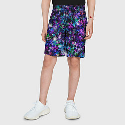 Шорты детские ЦВЕТНОЙ ЗВЕЗДОПАД, цвет: 3D-принт — фото 2