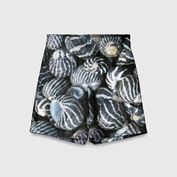 Шорты детские Паттерн из океанских ракушек, цвет: 3D-принт