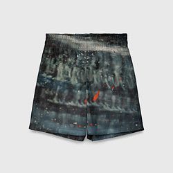 Шорты детские Абстрактные тени и капли красок, цвет: 3D-принт
