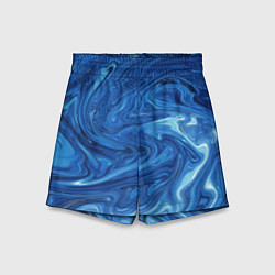 Шорты детские Волновые разводы на поверхности воды, цвет: 3D-принт