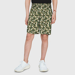 Шорты детские Милитари звезда, цвет: 3D-принт — фото 2