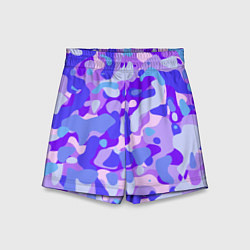 Шорты детские Ультрафиолетовая абстракция, цвет: 3D-принт