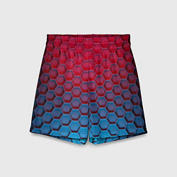 Шорты детские Битва градиентов брони, цвет: 3D-принт