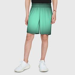 Шорты детские Аквамариновый градиент, цвет: 3D-принт — фото 2