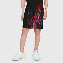 Шорты детские Дым искры цветные, цвет: 3D-принт — фото 2