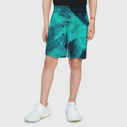 Шорты детские Ледяная текстура, цвет: 3D-принт — фото 2