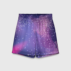 Шорты детские Космическое звездное небо, цвет: 3D-принт