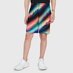Шорты детские Абстрактный след, цвет: 3D-принт — фото 2