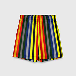 Шорты детские Полосы школа чародейства и волшебства, цвет: 3D-принт