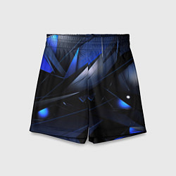 Шорты детские Blue black background, цвет: 3D-принт