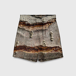 Шорты детские Деревянный разлом, цвет: 3D-принт