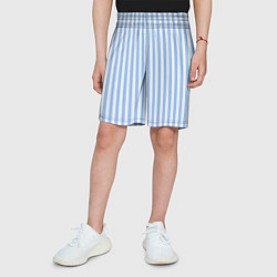 Шорты детские Полосатый морской, цвет: 3D-принт — фото 2