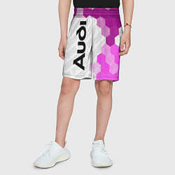 Шорты детские Audi pro racing: по-вертикали, цвет: 3D-принт — фото 2