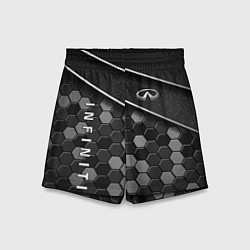 Шорты детские Infiniti - черный металл, цвет: 3D-принт