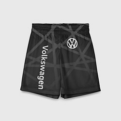 Шорты детские Volkswagen - classic black, цвет: 3D-принт