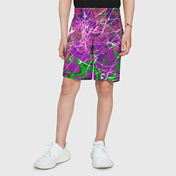 Шорты детские Имитация камня - абстракция, цвет: 3D-принт — фото 2