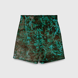 Шорты детские Абстракция - водоросли, цвет: 3D-принт