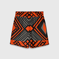 Шорты детские Узор в этническом стиле племени масаев, цвет: 3D-принт