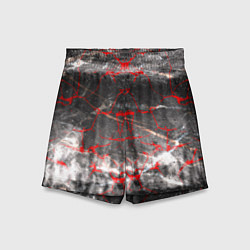 Шорты детские Красные узоры, цвет: 3D-принт