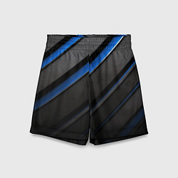 Детские шорты Black blue lines