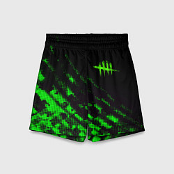Шорты детские Dead by daylight green neon, цвет: 3D-принт