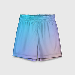 Шорты детские Мягкий разноцветный градиент, цвет: 3D-принт